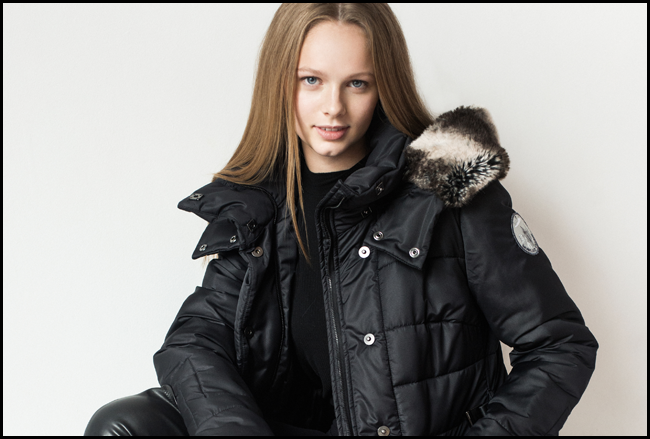 Royal Alpaca insulated winter coat in studio