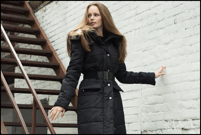 Royal Alpaca insulated winter coat outside