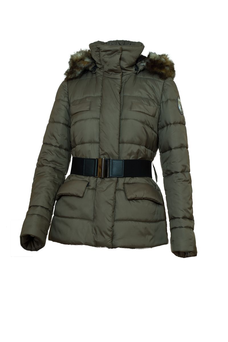 Melrose alpaca insulated parka front view