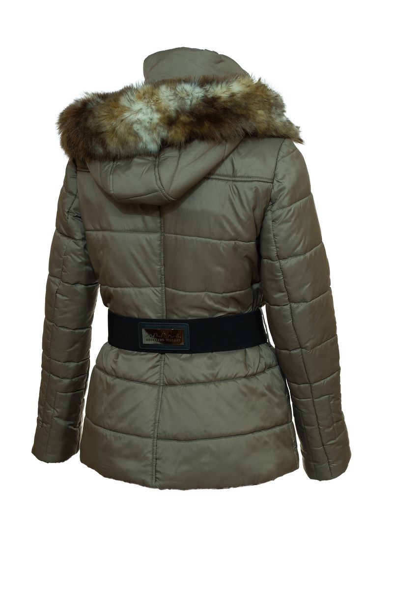 Melrose alpaca insulated parka back view