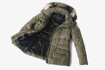 Closeup photo of a Melrose jacket open