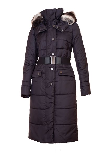 Front view of Royal alpaca winter coat with closed collar