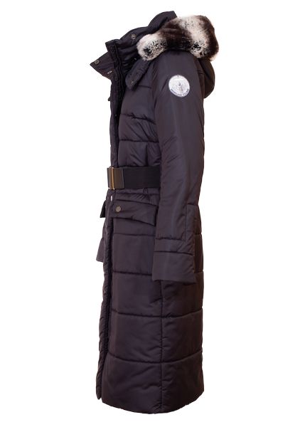 Side view of Royal alpaca winter coat